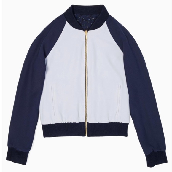 Kate Spade Out West Wild Roses Reversible Bomber Jacket - Picture 4 of 5